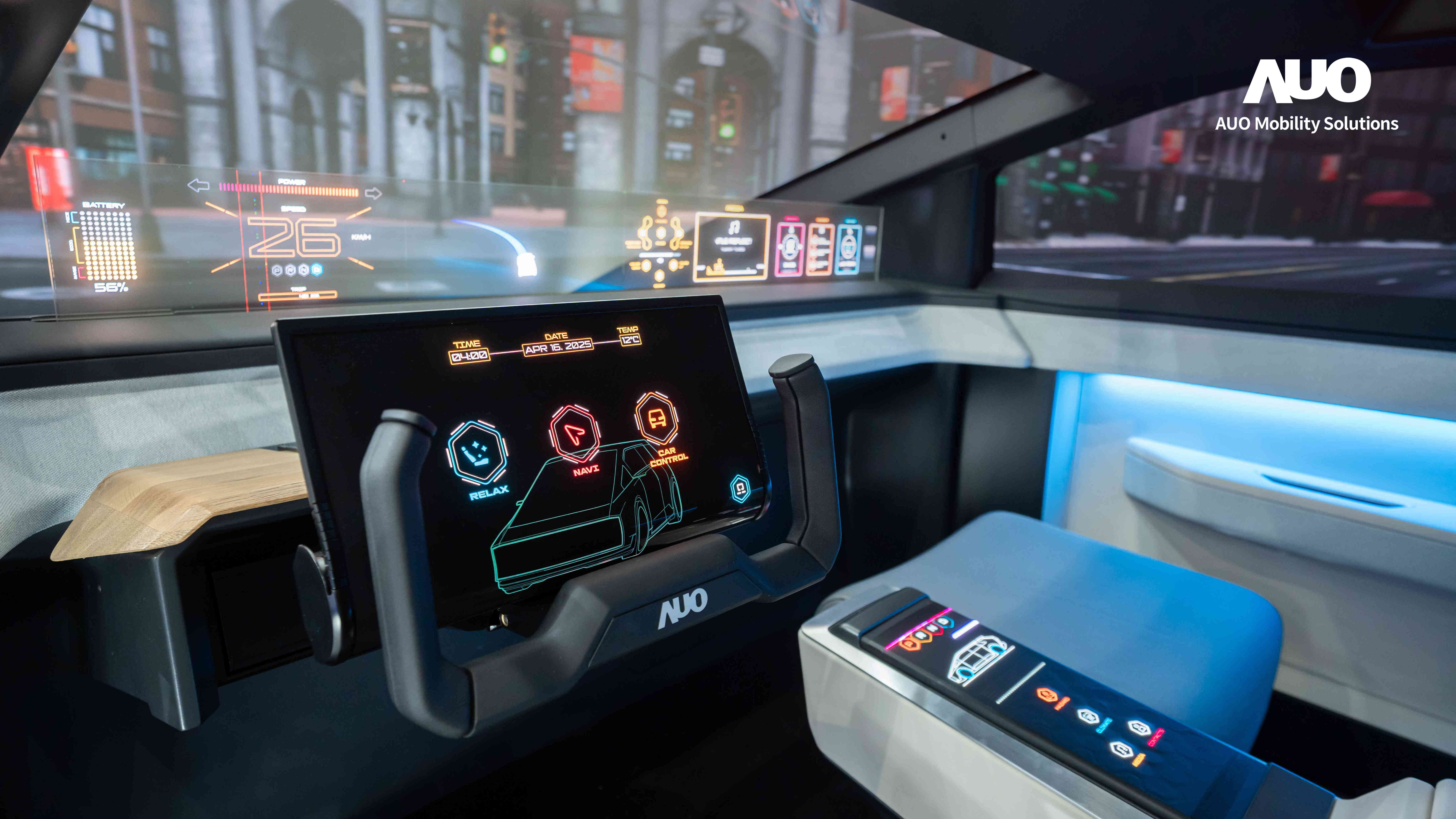 友達智慧移動致力於提供創新智慧車艙解決方案，透過顯示技術、運算平台與車聯網核心應用，打造沉浸、智慧且永續的座艙體驗與延伸智慧移動服務，滿足全球OEM客戶與使用者的多元需求